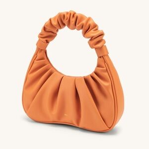 JW PEI Gabbi Ruched Hobo Hand Bag Orange
